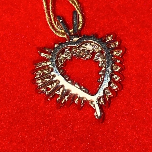 Heart Diamond 💎 Pendant 14K  NWT - Picture 3 of 5
